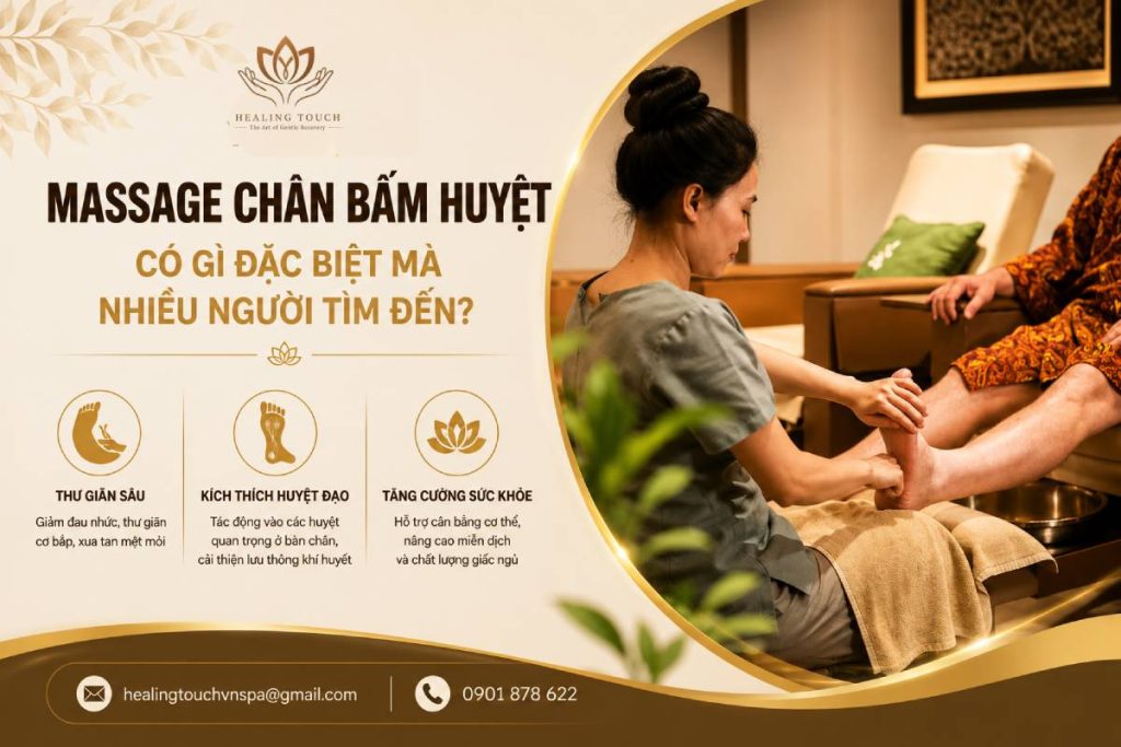 massage chân bấm huyệt